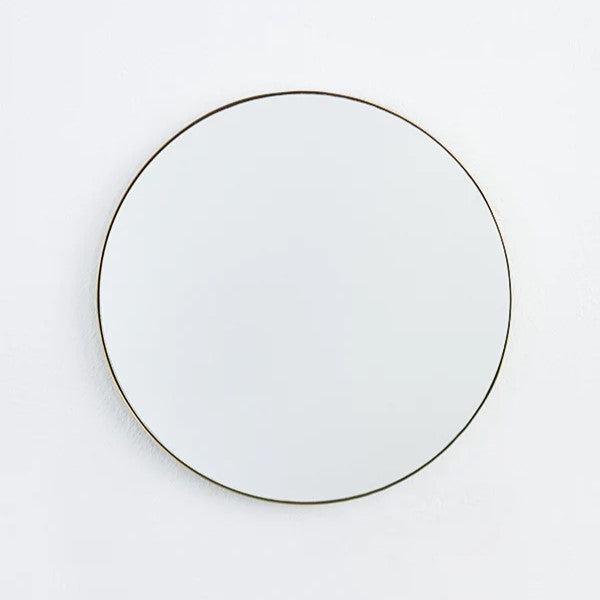 Brass round mirror 320