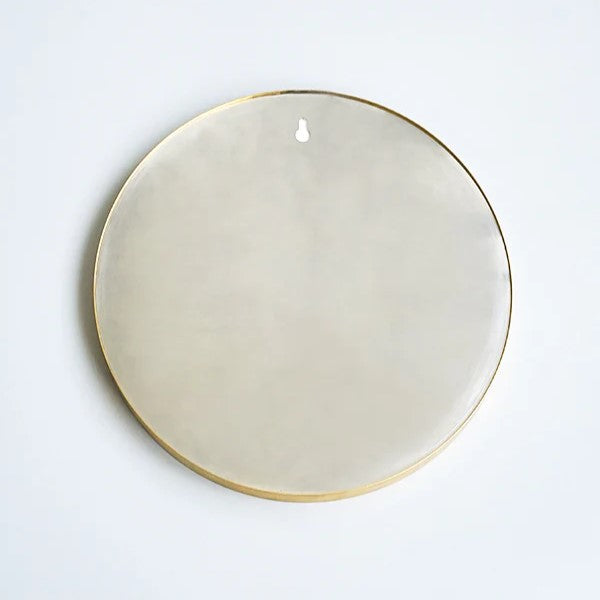 Brass round mirror 320
