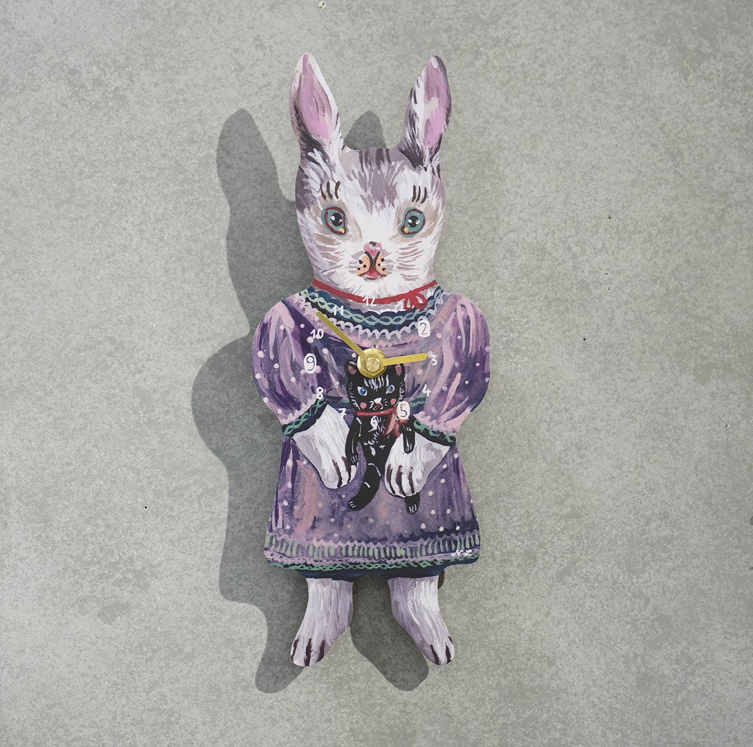 Nathalie lete Diecut clock　BLANCHE