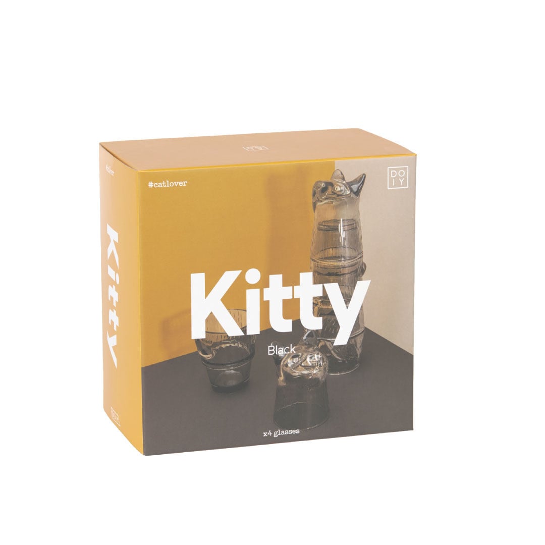 Kitty Stackable Glass “Black”