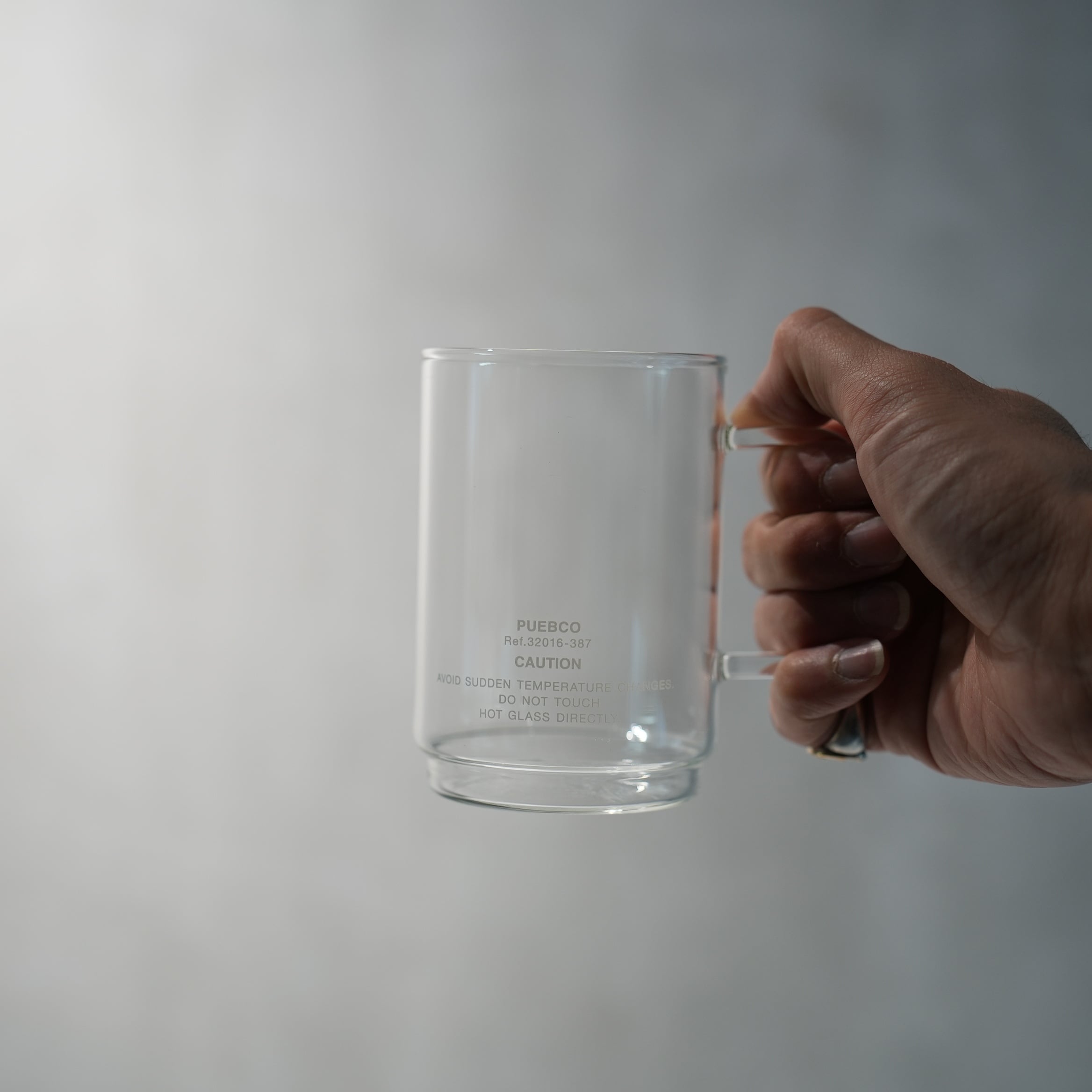 BOROSILICATE GLASS MUG / Shallow Stacking