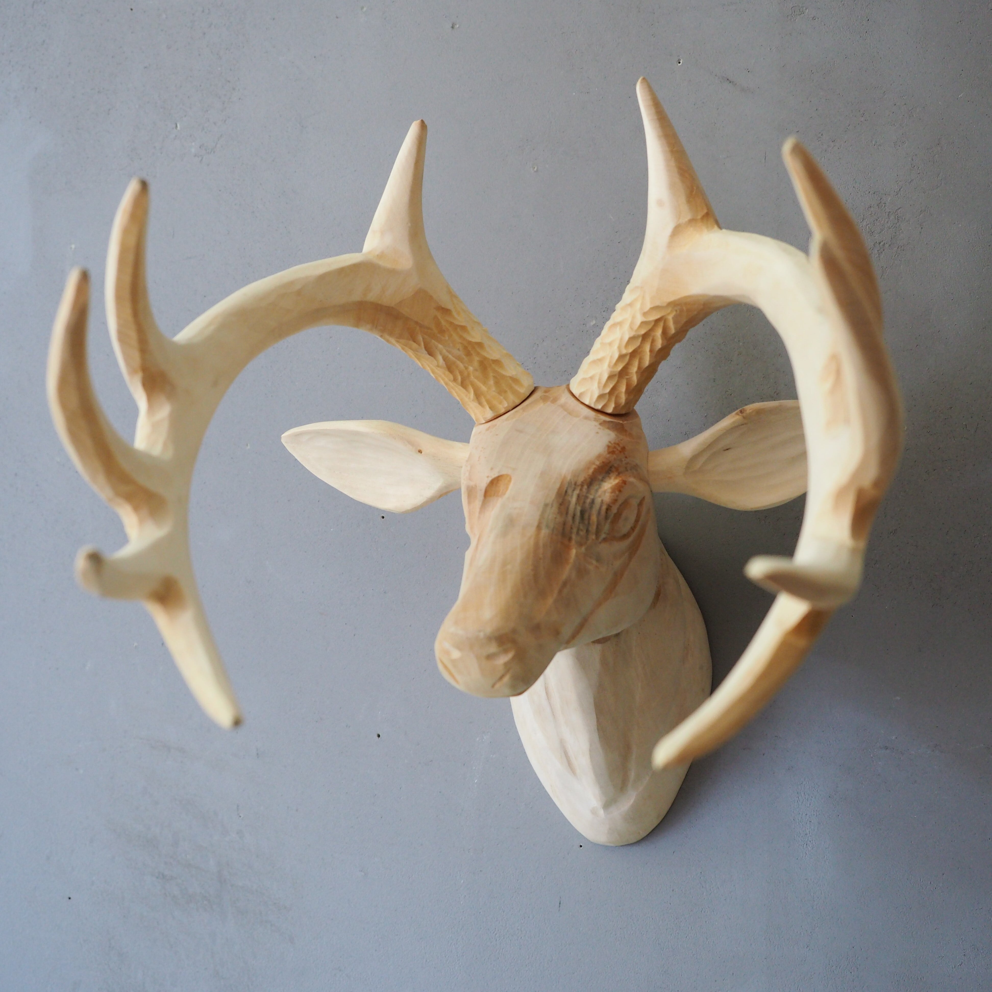 Wood Animal Head / Deer