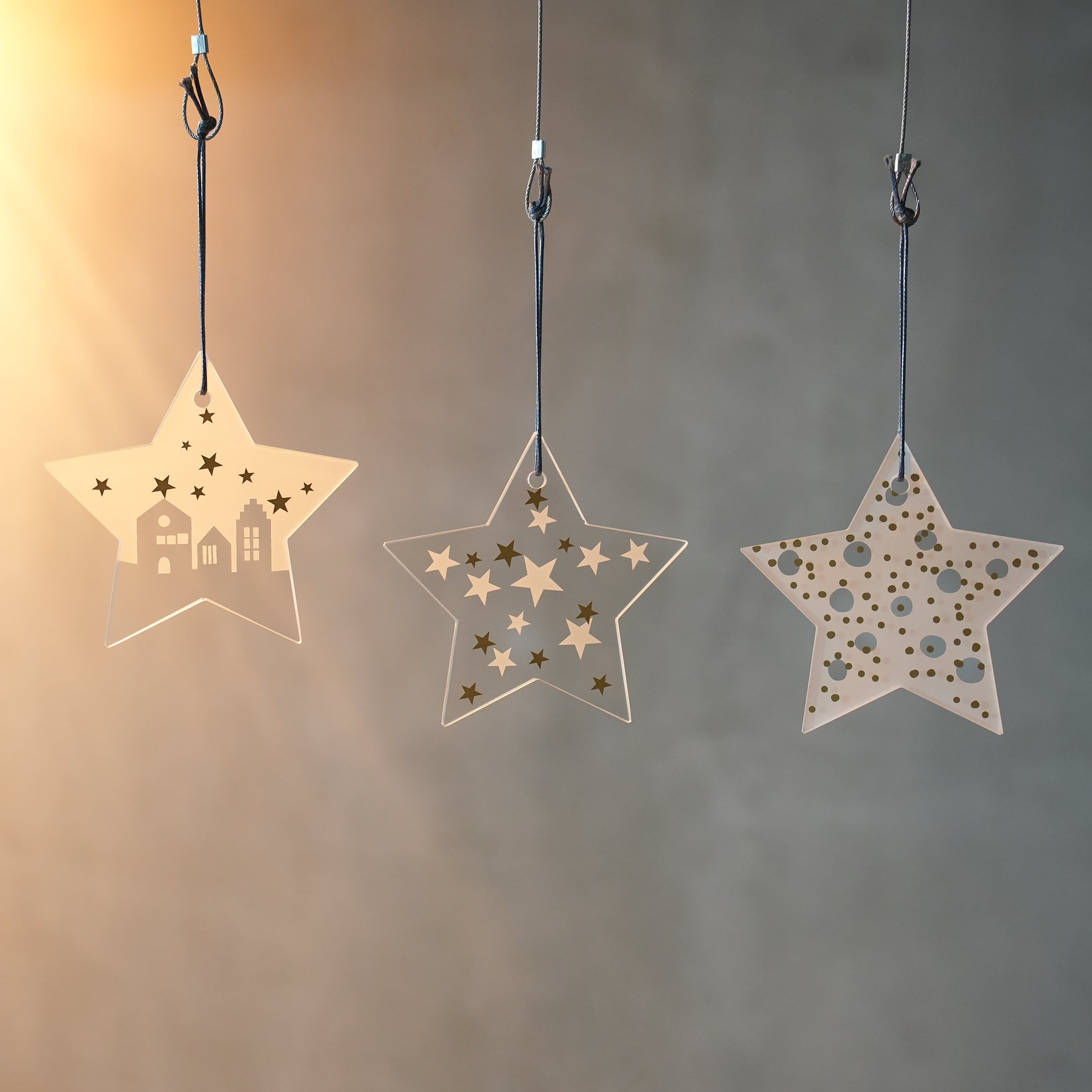 Glass Star Ornament L