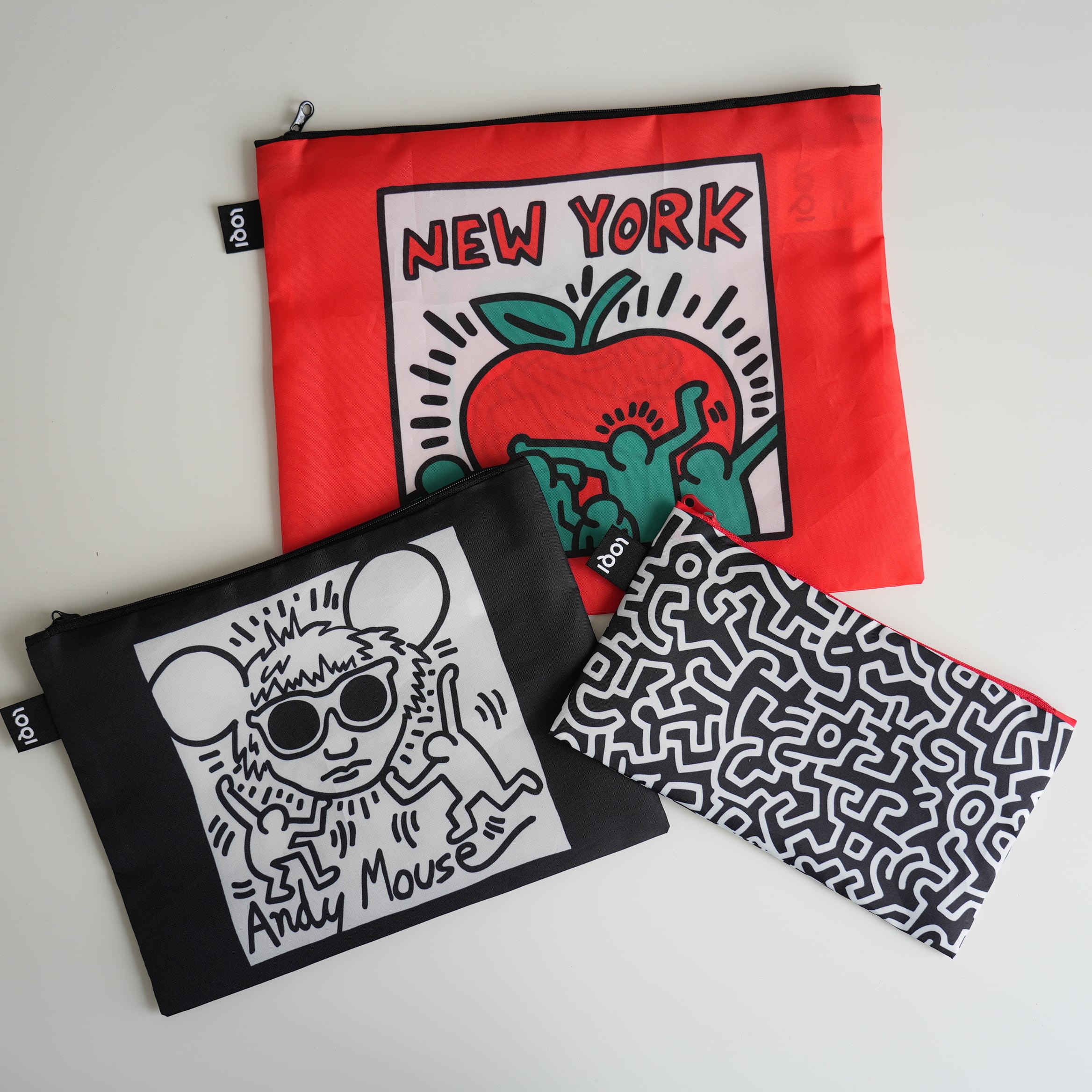 Zip Pouch Set  KEITH HARING