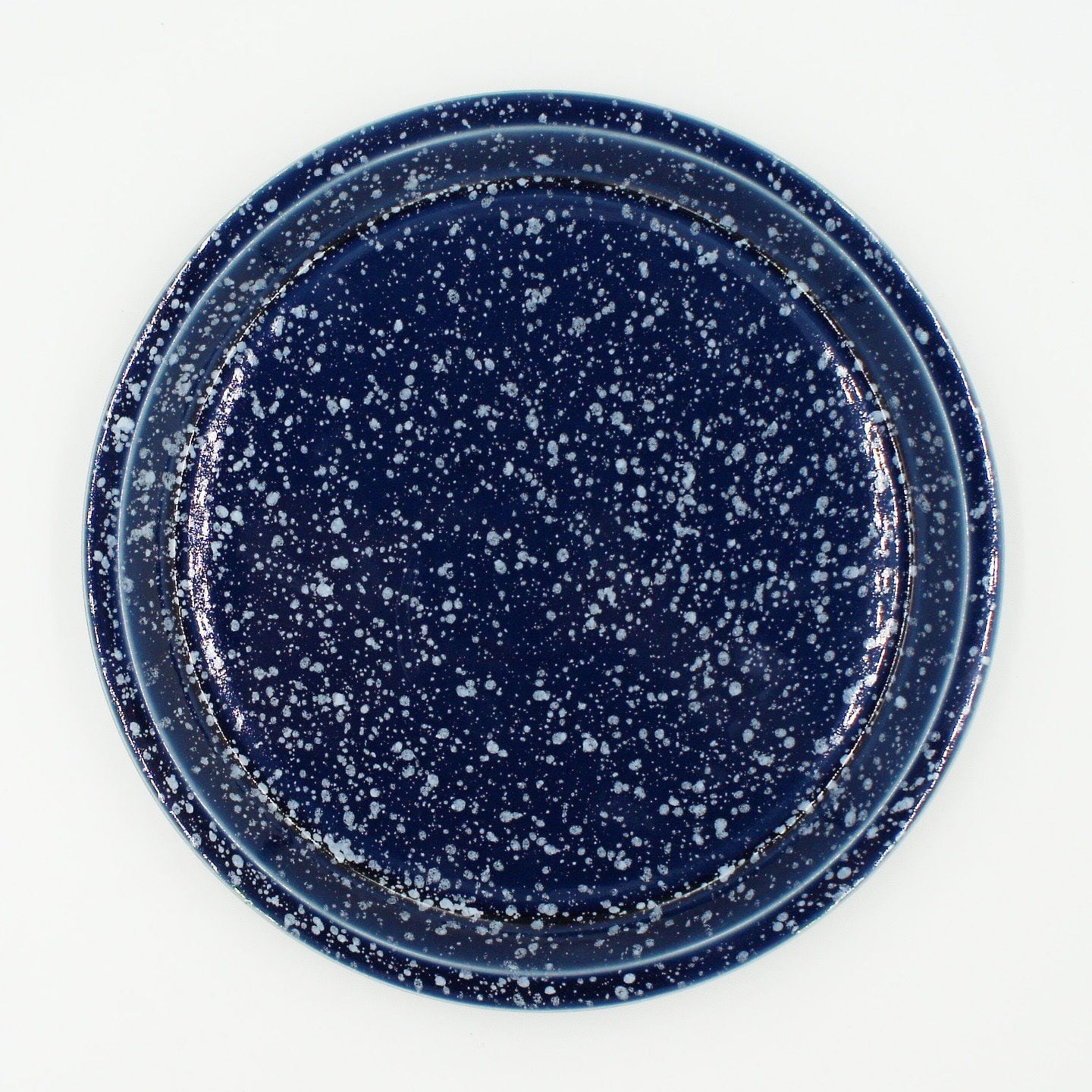 CHIPS PLATE L　SPLASH NAVY-WHITE