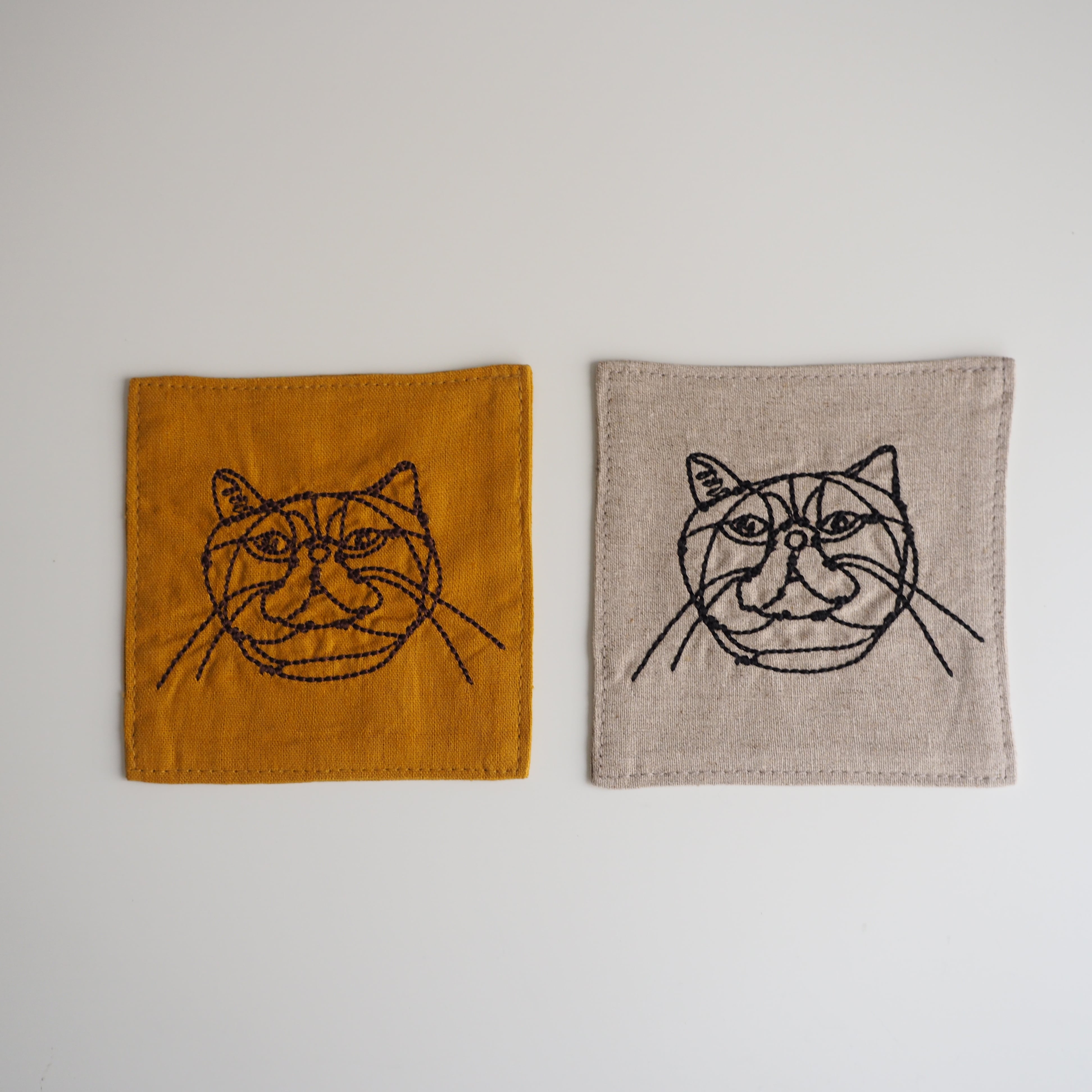 HAyU fabric Coaster Cat B