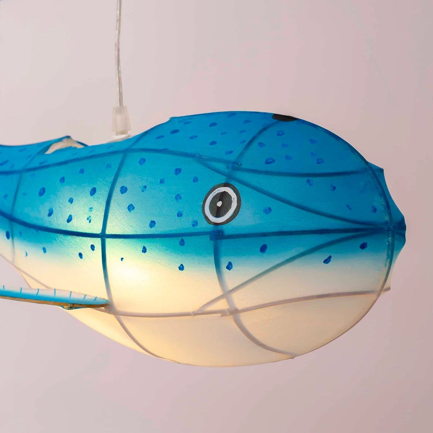Bamboo Whale Lantern Pendant Light　S