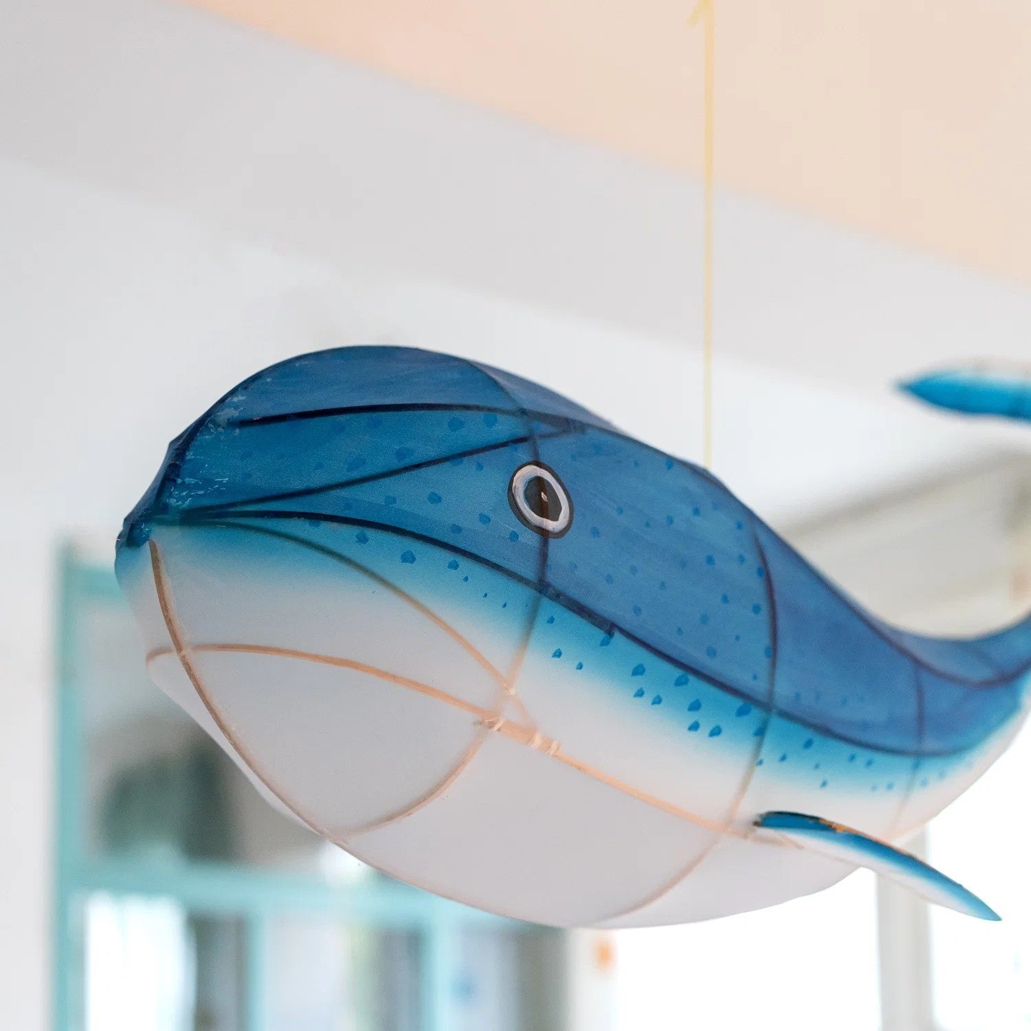 Bamboo Whale Lantern Pendant Light　M
