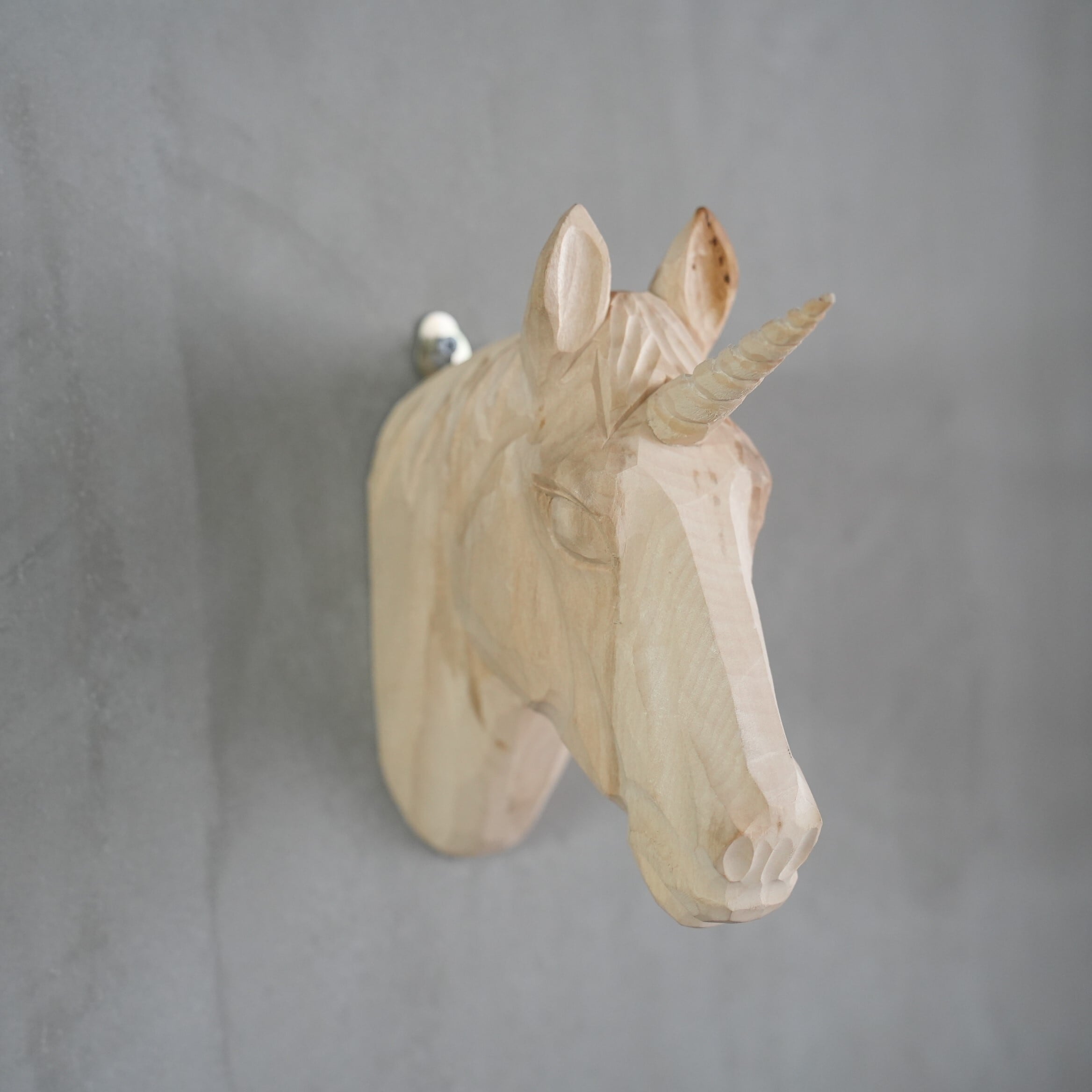 Wood Animal Head / Unicorn