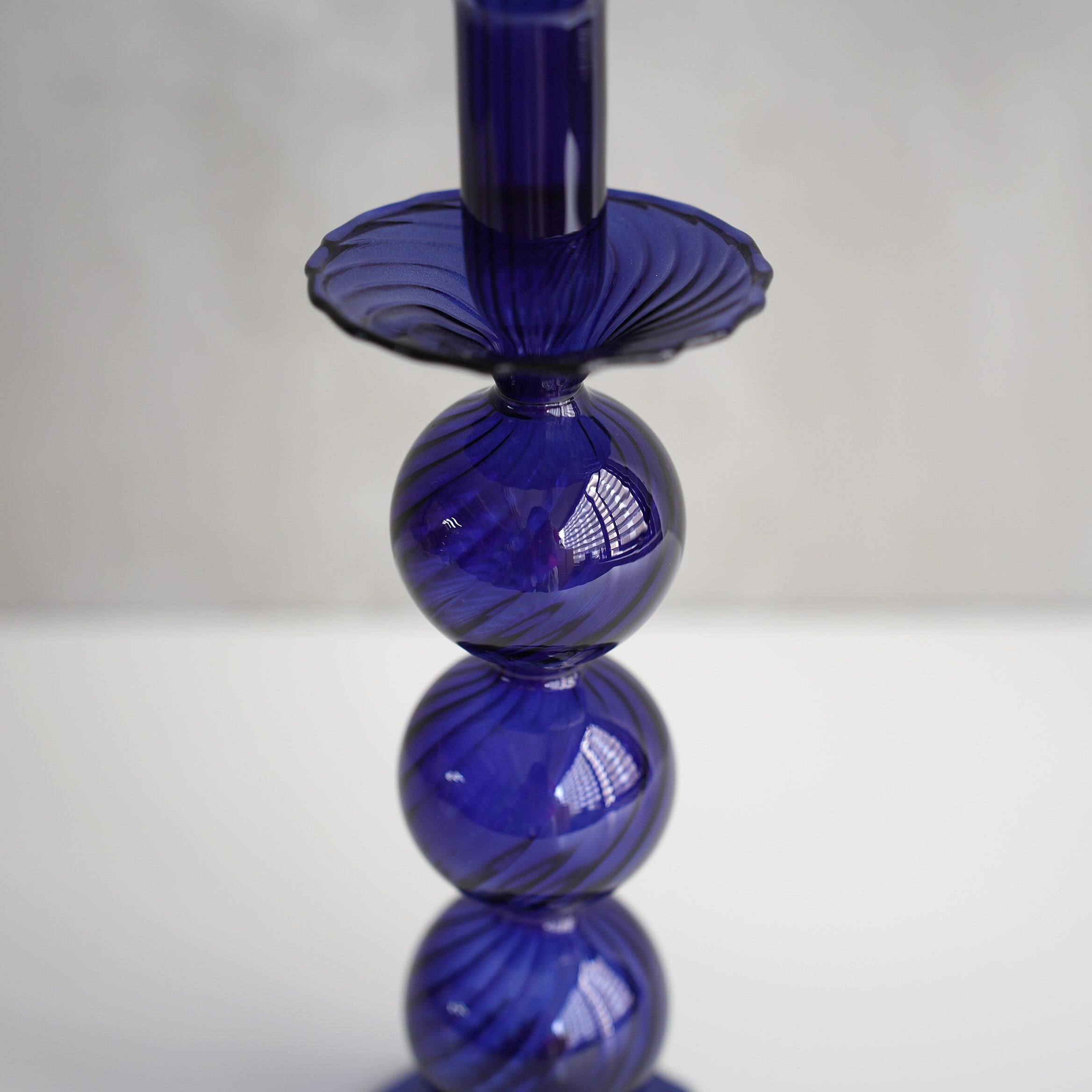 Lisa Glass Vase　Blue