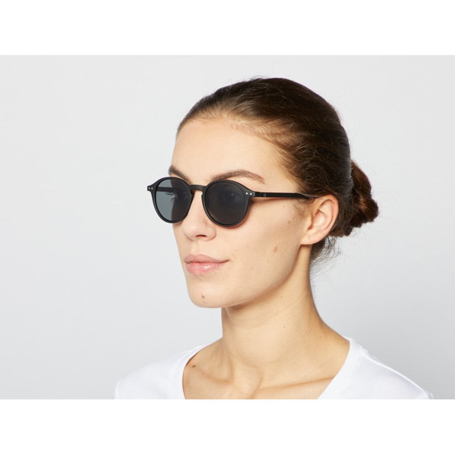 SUNGLASS IZIPIZI #D BLACK/Light Smoke