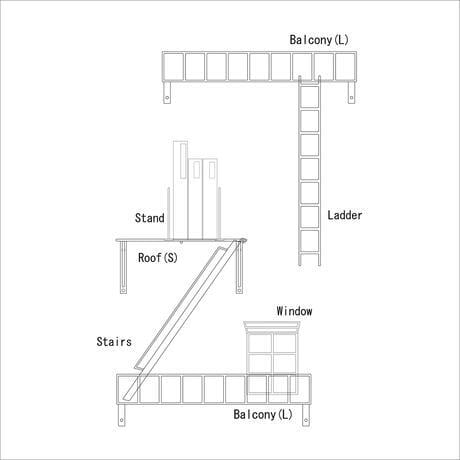 FIRE ESCAPE   B/SET