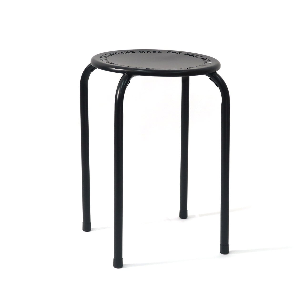 STACKABLE METAL STOOL　BK