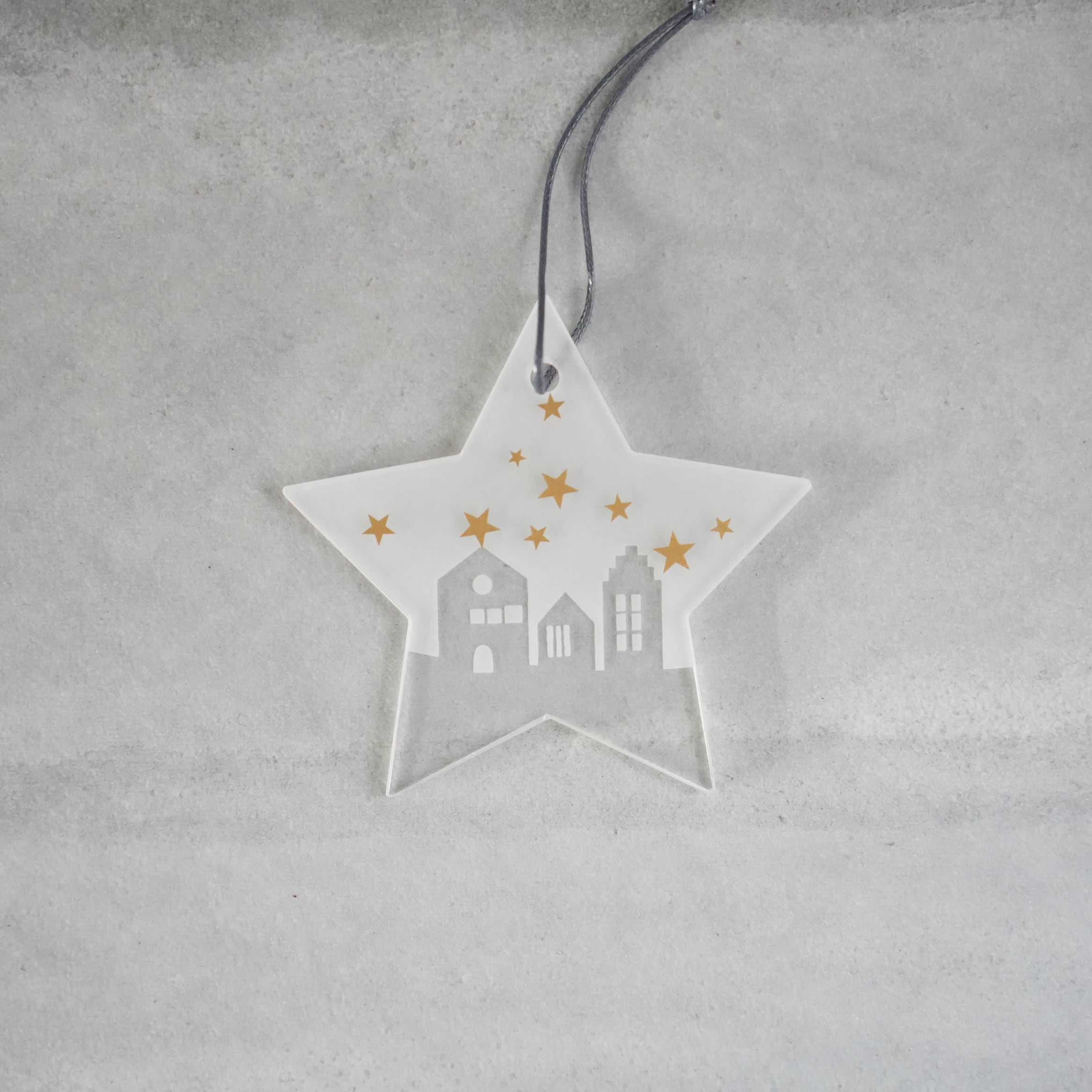 Glass Star Ornament L