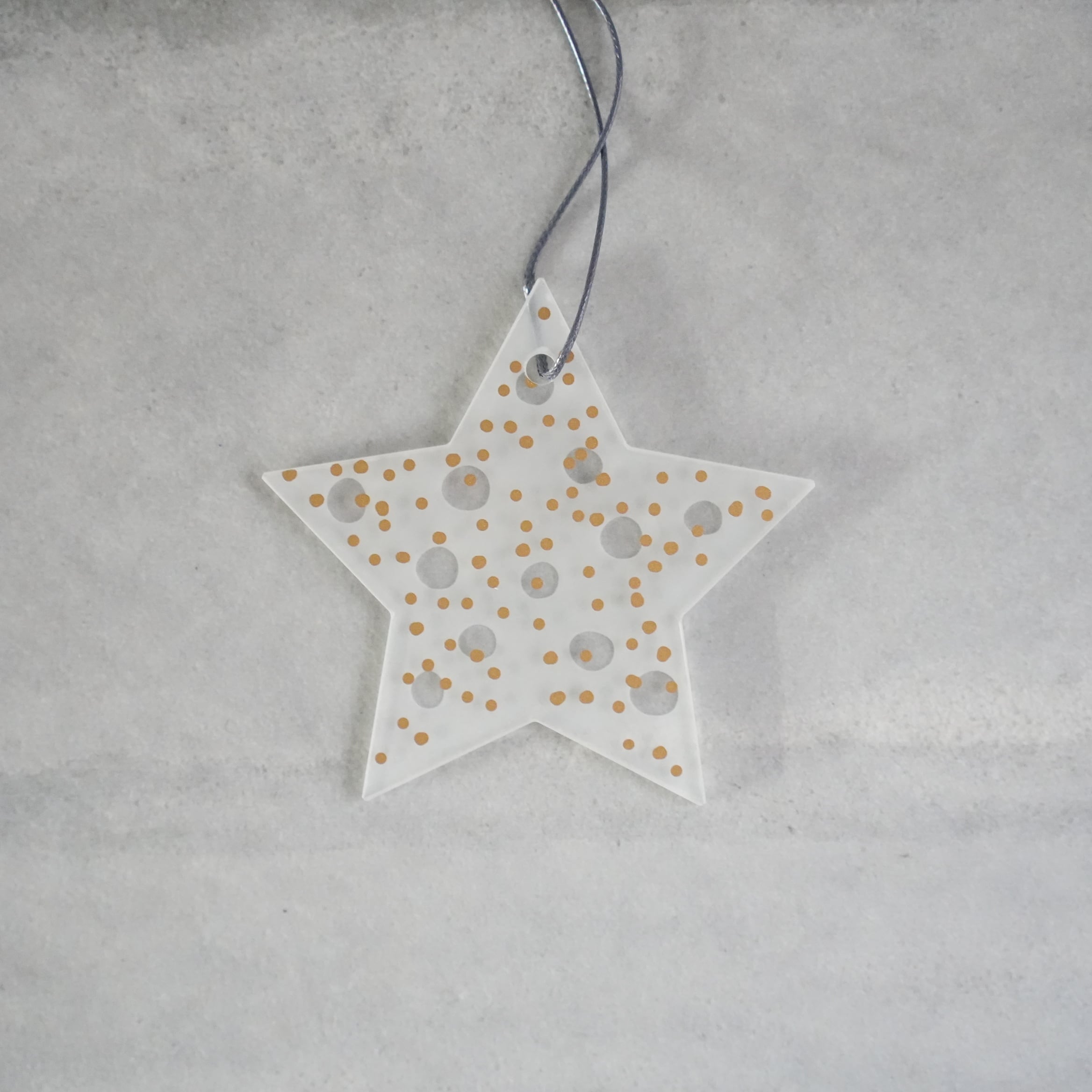 Glass Star Ornament L