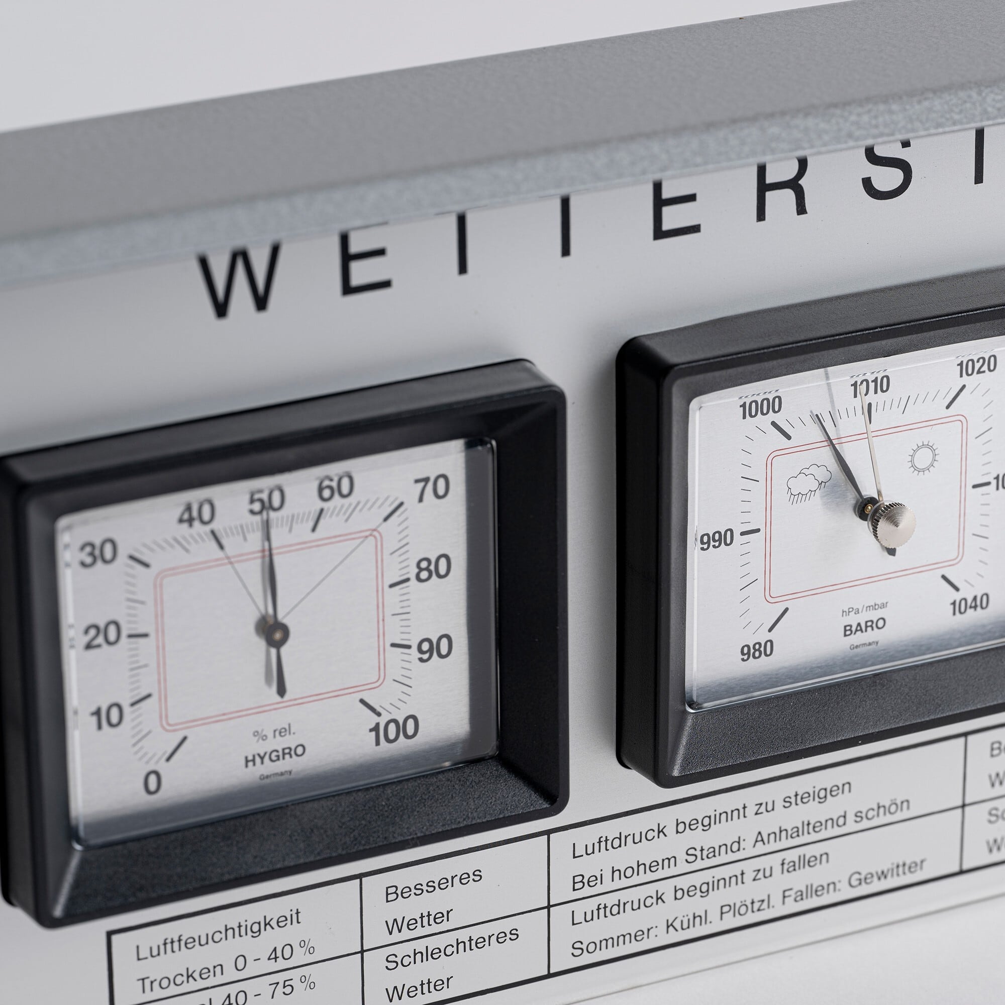 Analogue outdoor weather station