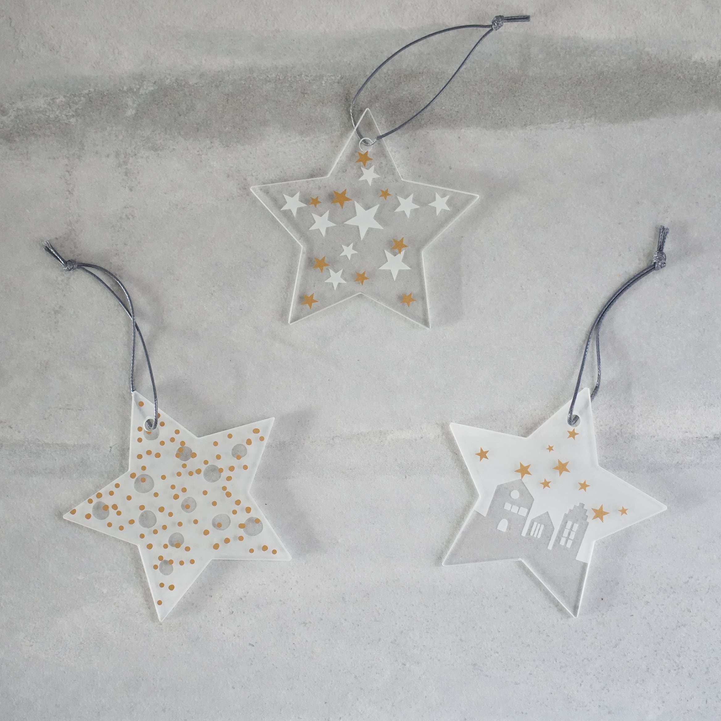 Glass Star Ornament L