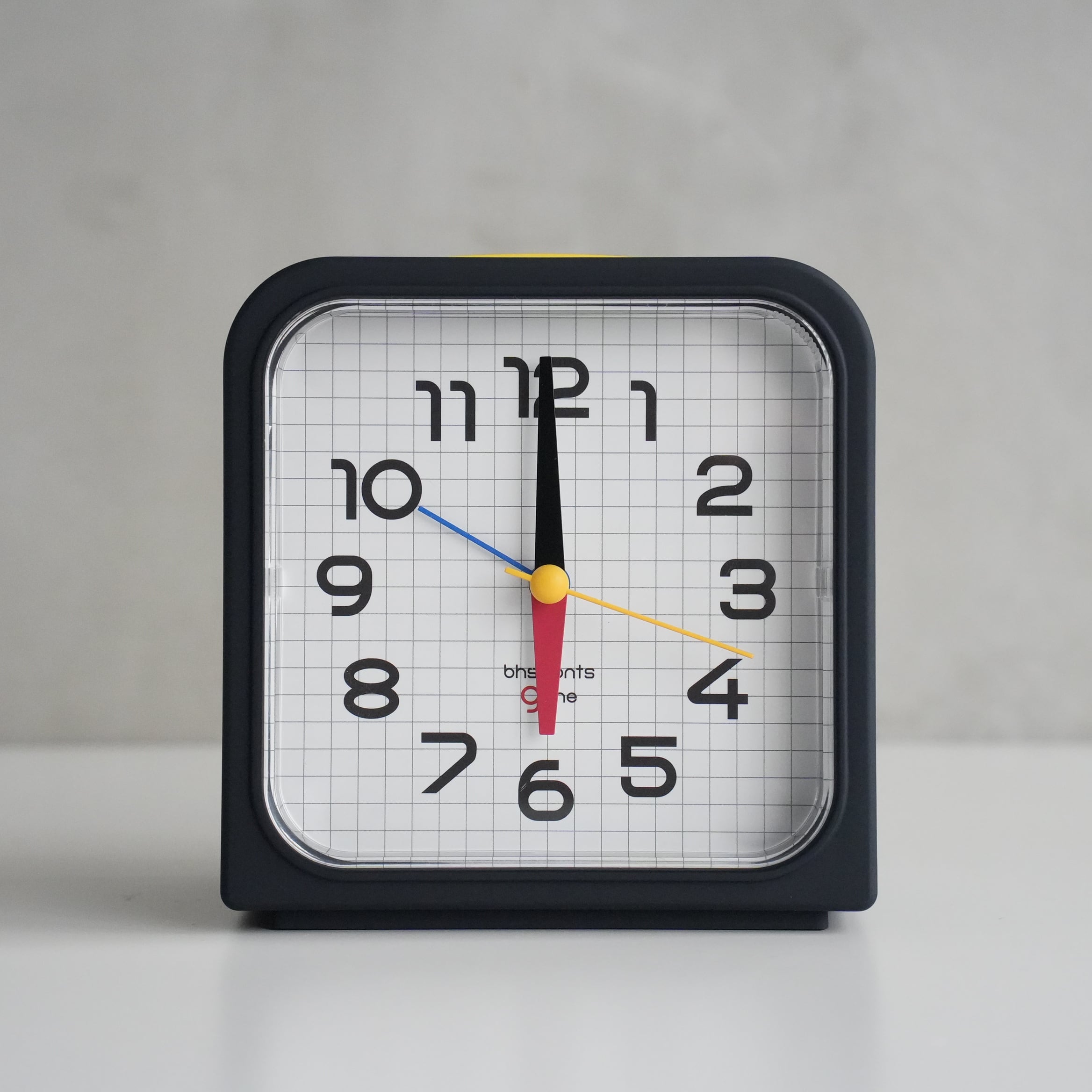 Bauhaus Font Alarm Clock GENE