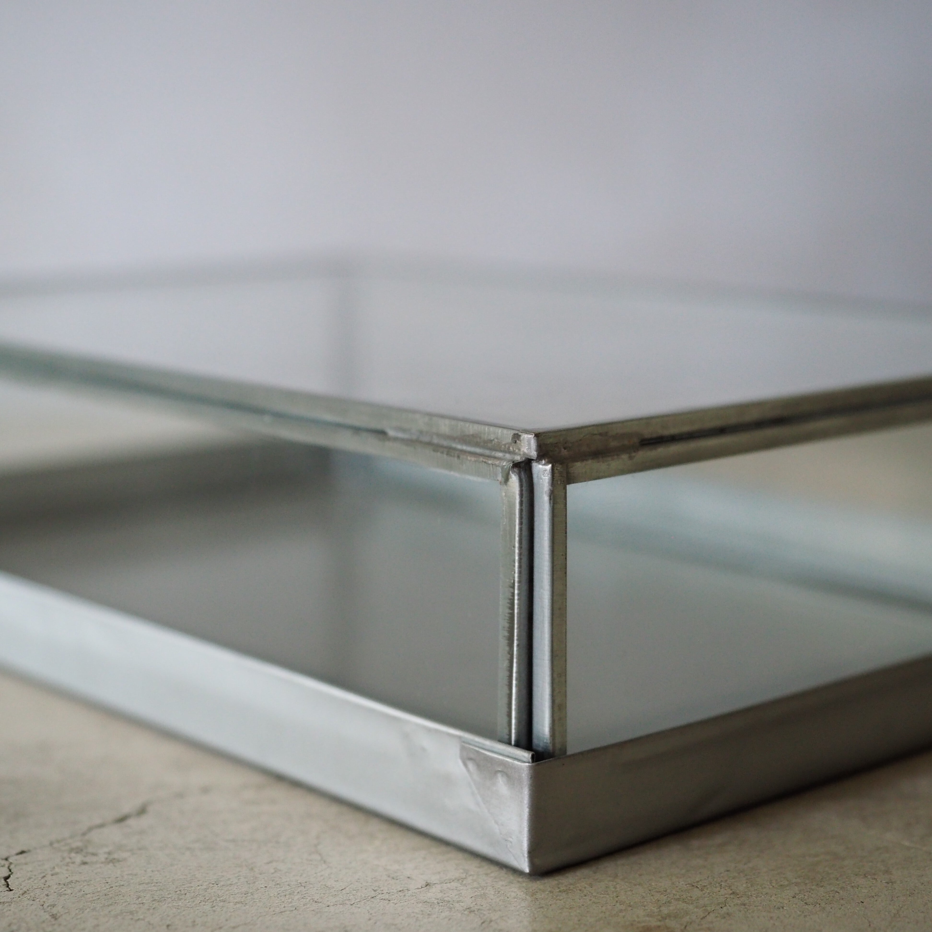 GLASS BOX W/RECYCLE STEEL Lサイズ