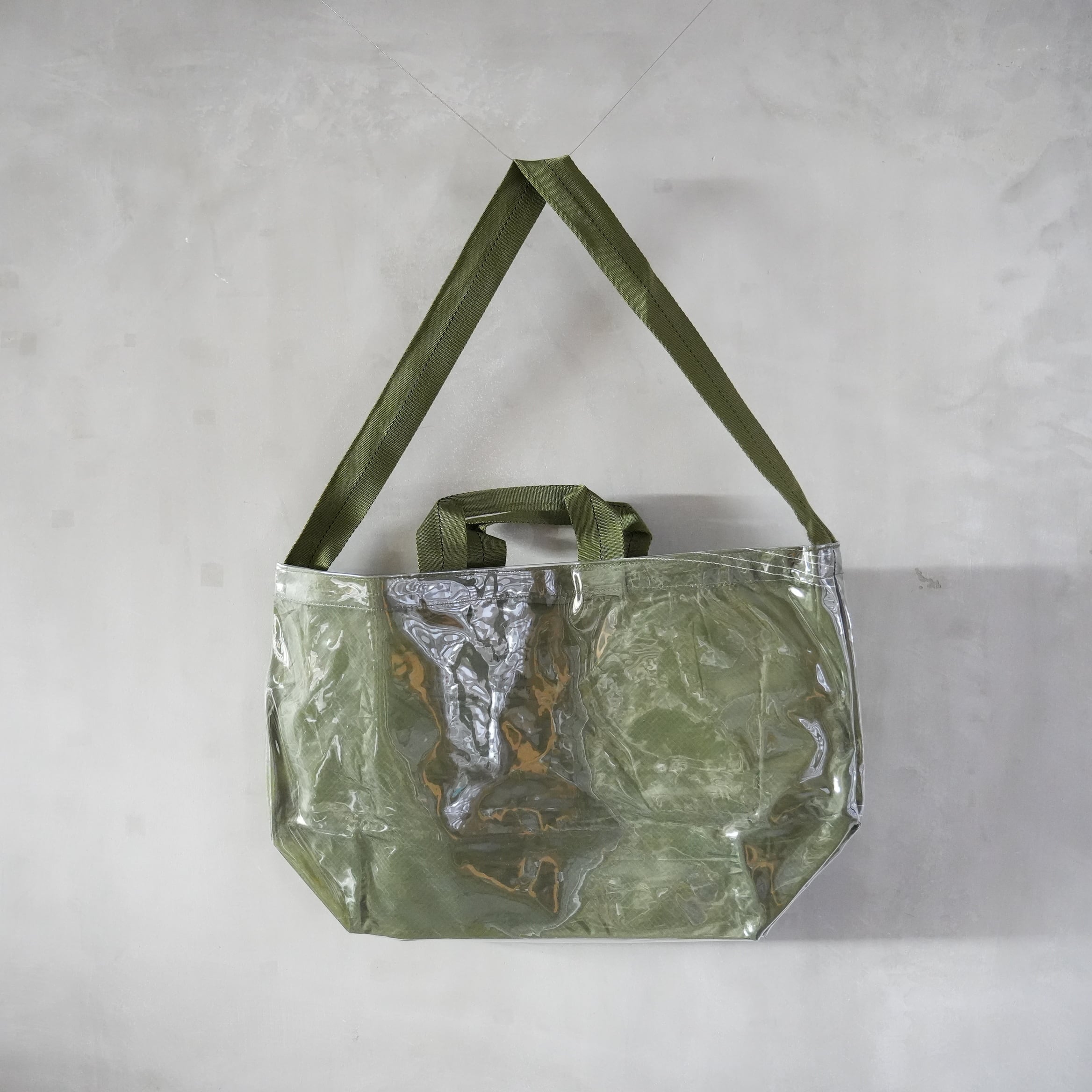 COVERED PARACHUTE SHOULDER BAG