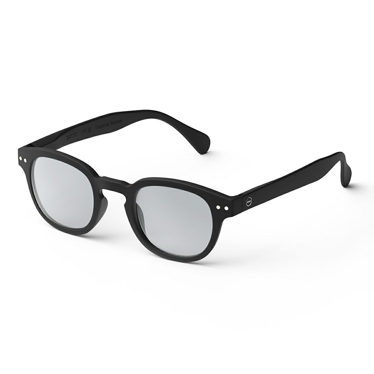 SUNGLASS IZIPIZI #C BLACK / Light Smoke Lenses