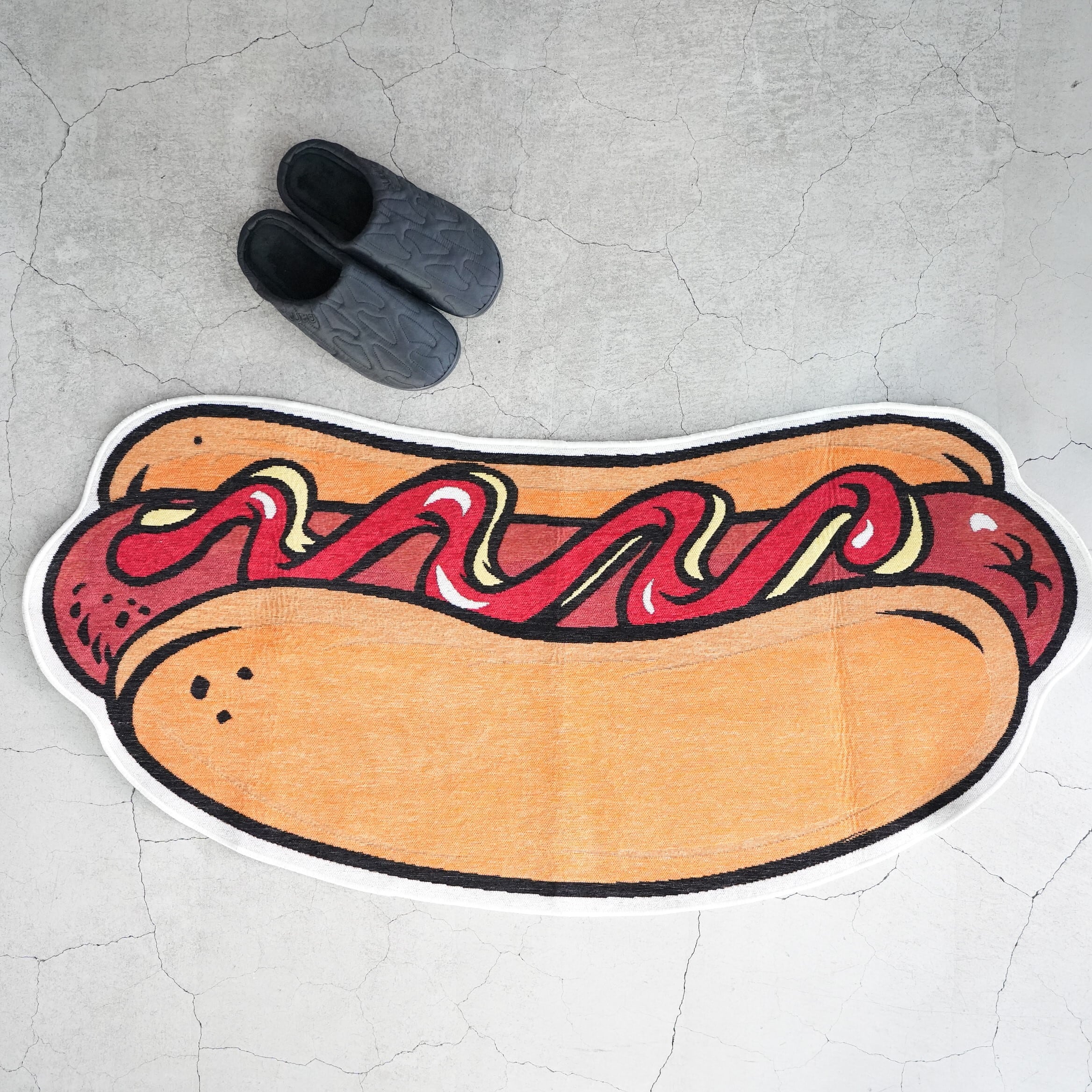 Motif Rug Mat　Hot Dog Large