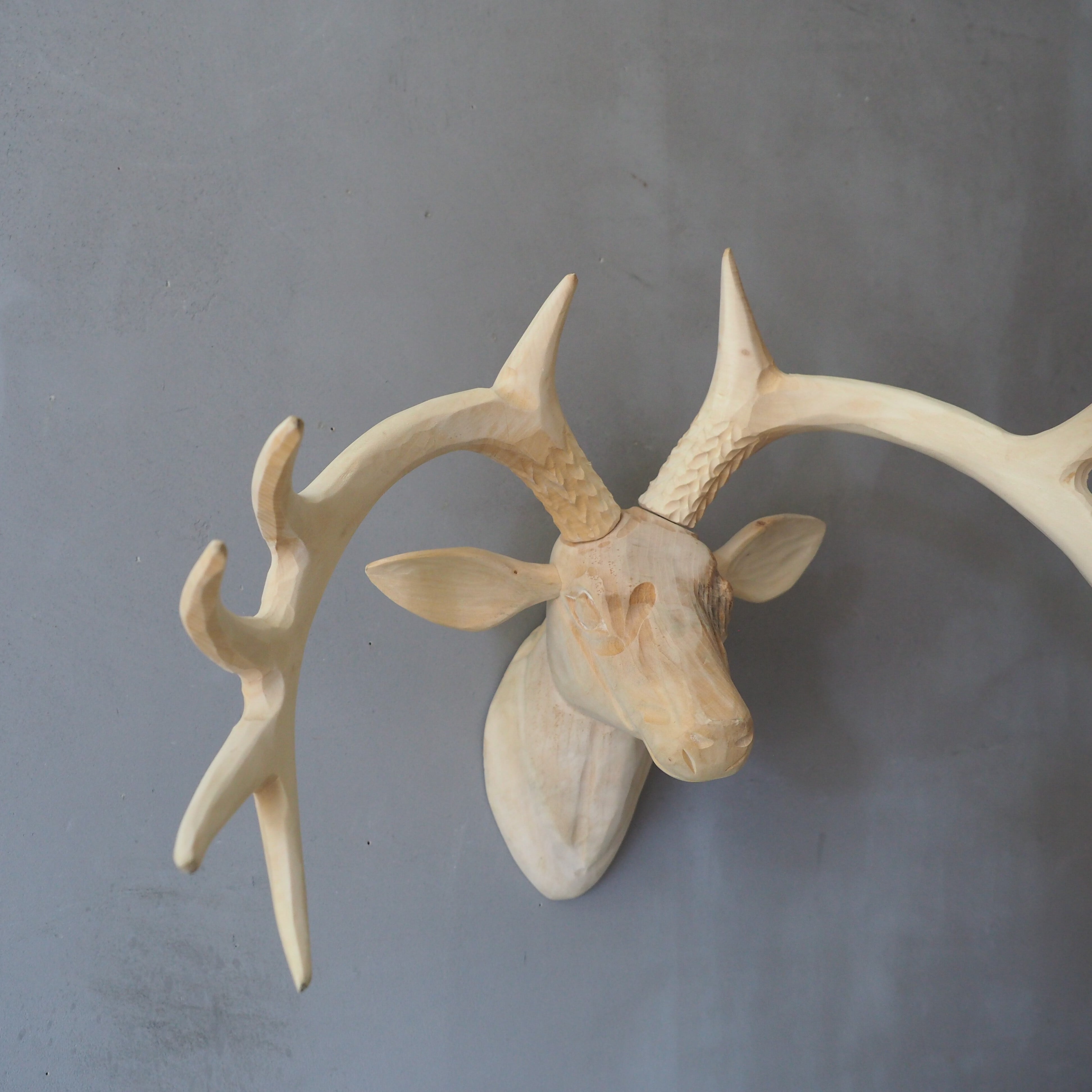 Wood Animal Head / Deer