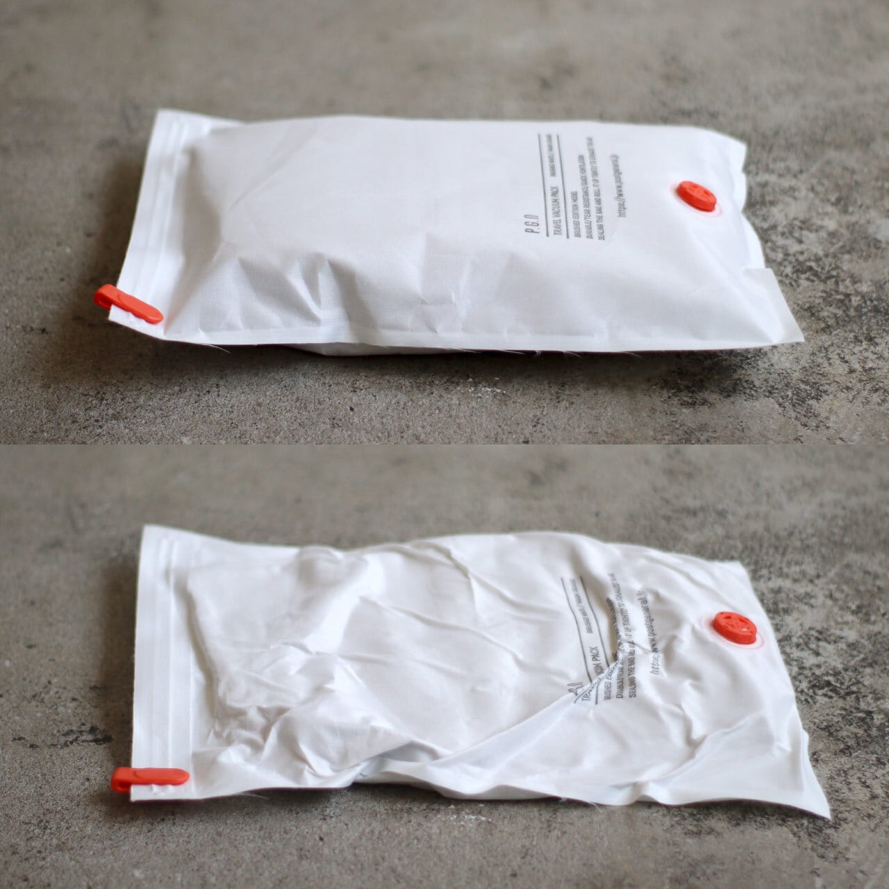 TRAVEL VACUUM PACK LL　White