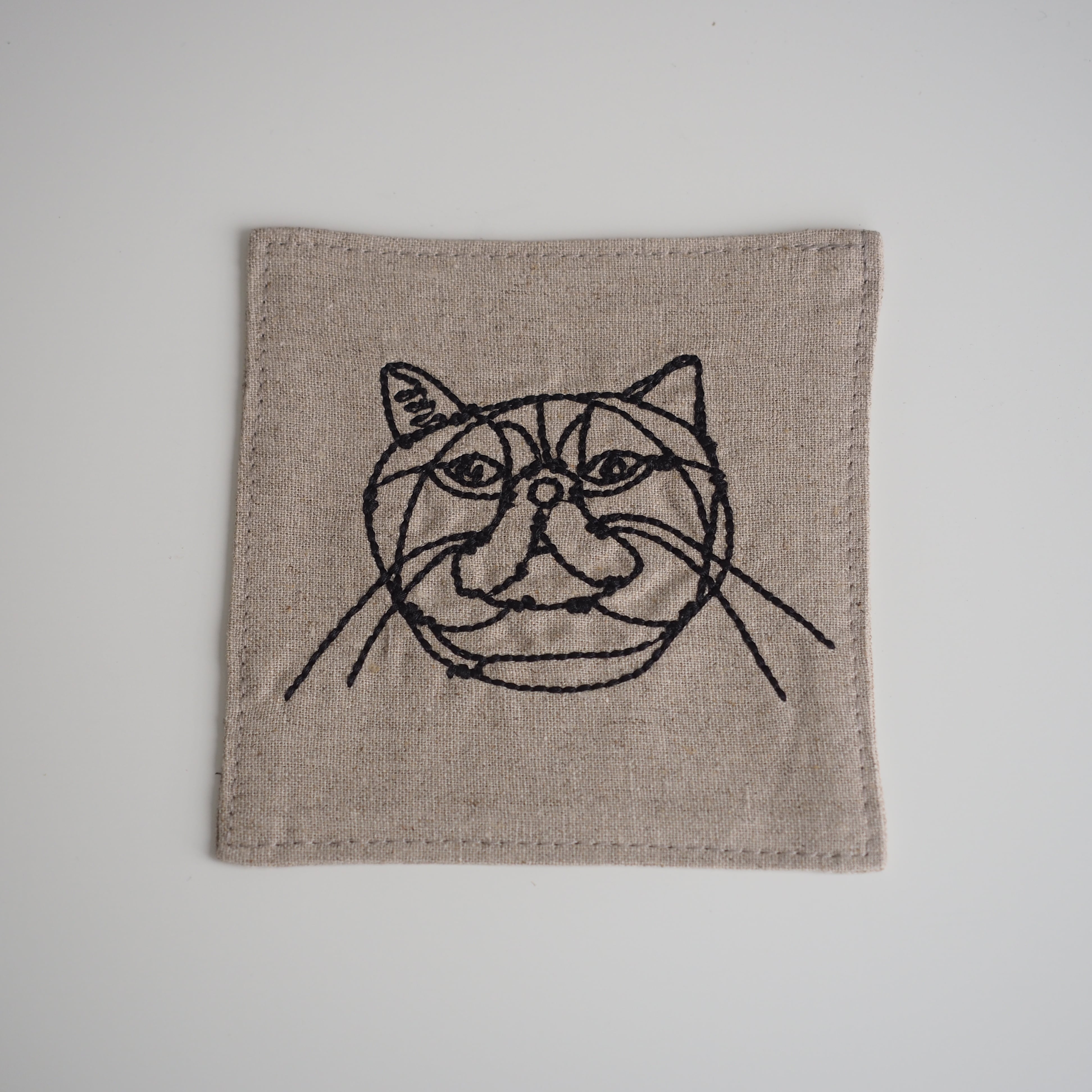 HAyU fabric Coaster Cat B