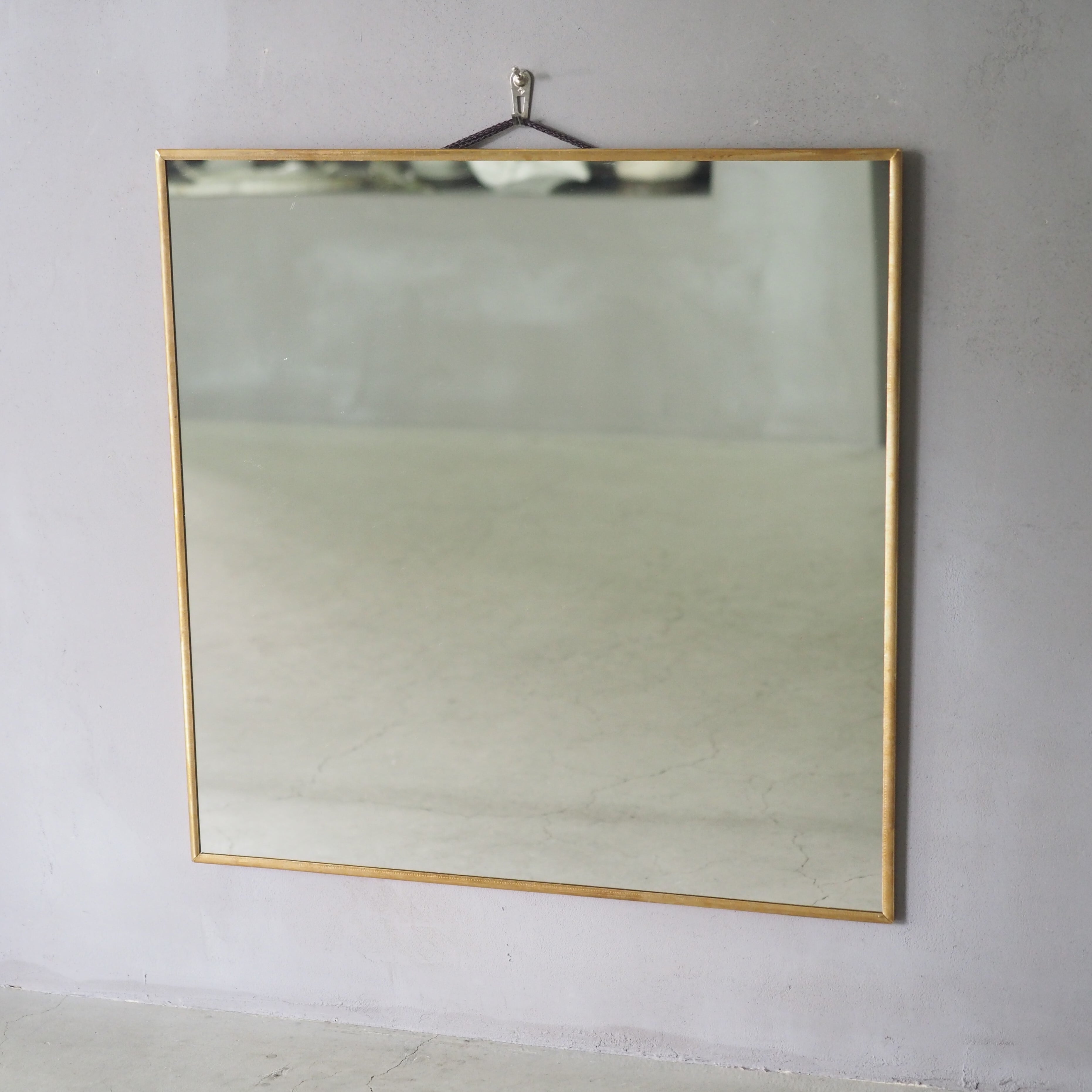 Odier Brass Mirror Square