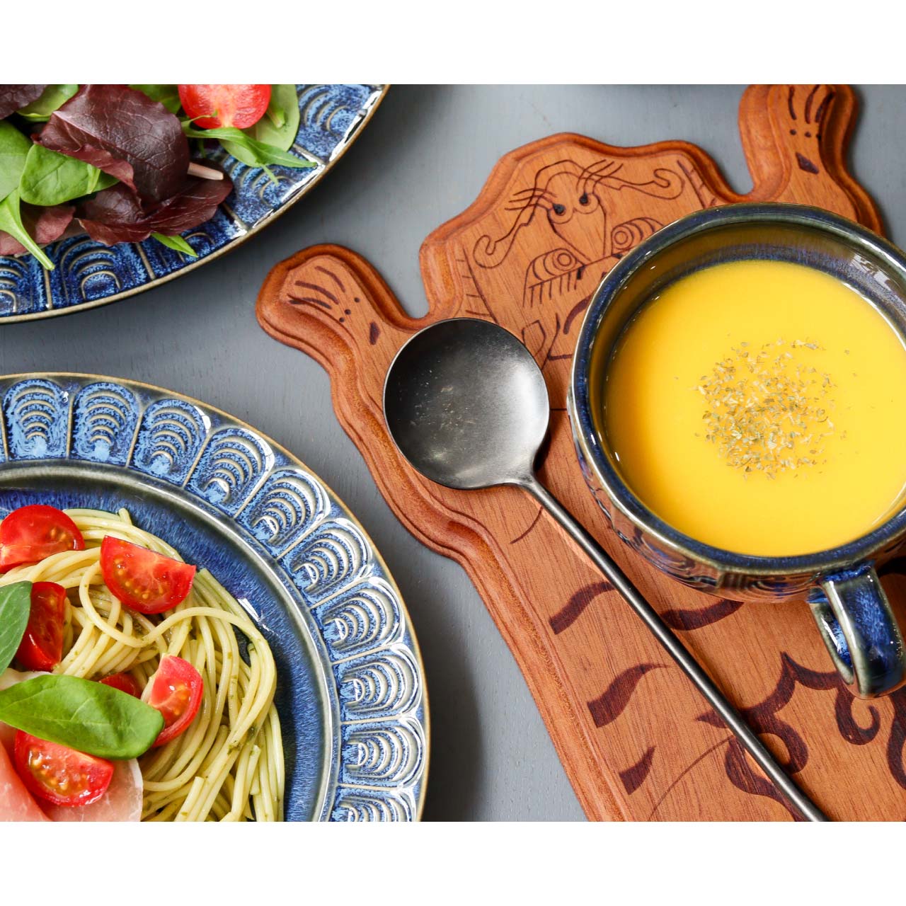 TIBETAN TIGER SERVING BOARD