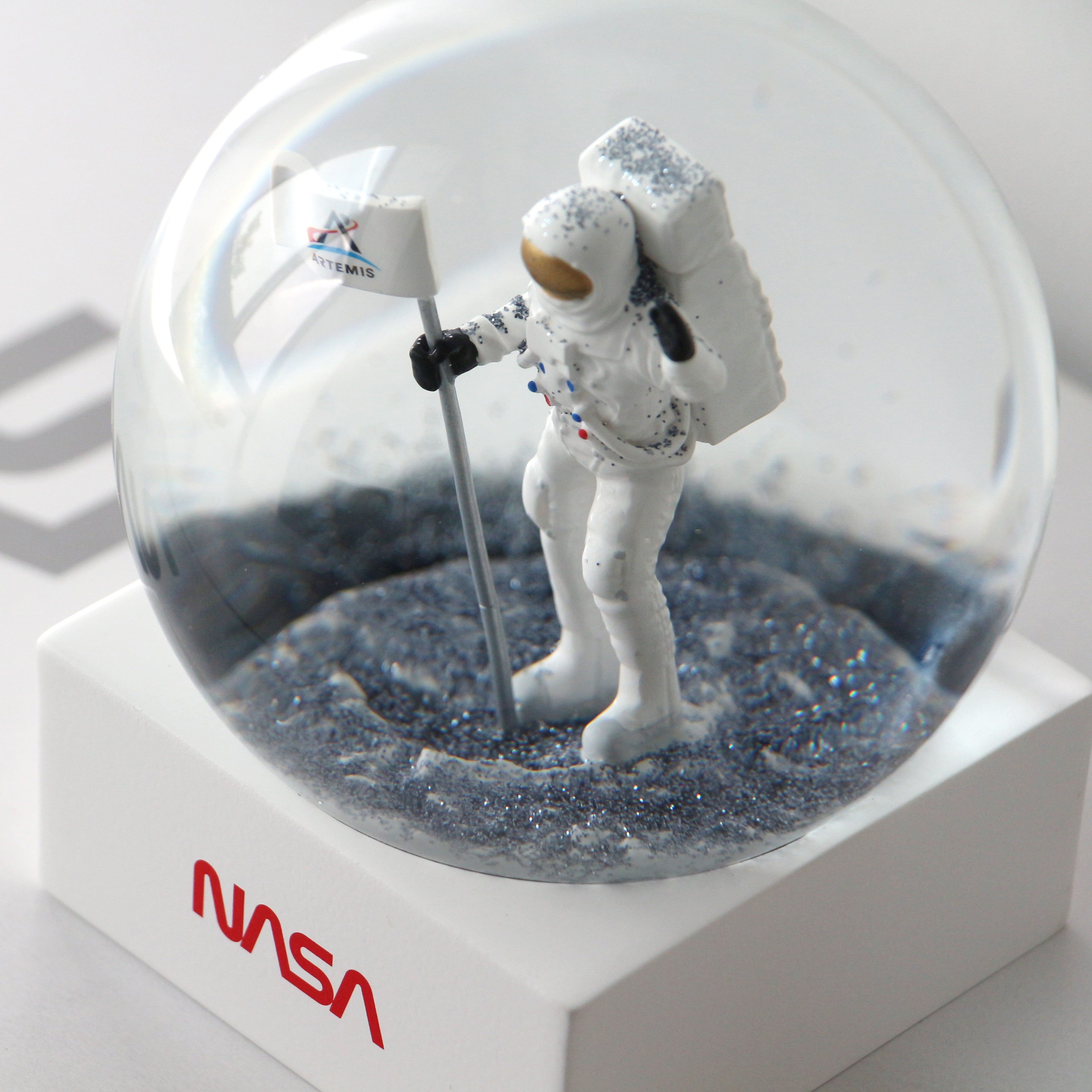 【新品未使用】JARLL スノードーム アメリカ　ニューヨーク 世界一周 NASA Snow Globe