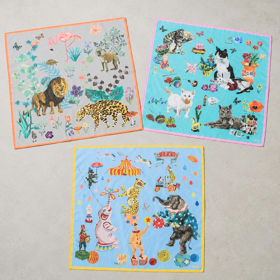 Nathalie Lete Pictorial Design Handkerchief